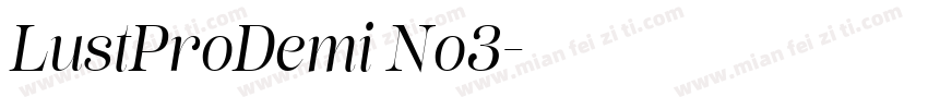 LustProDemi No3字体转换